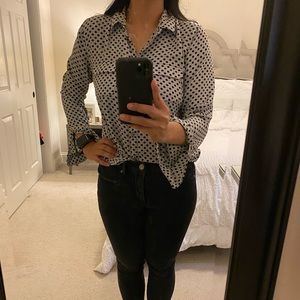 Loft polka dot blouse